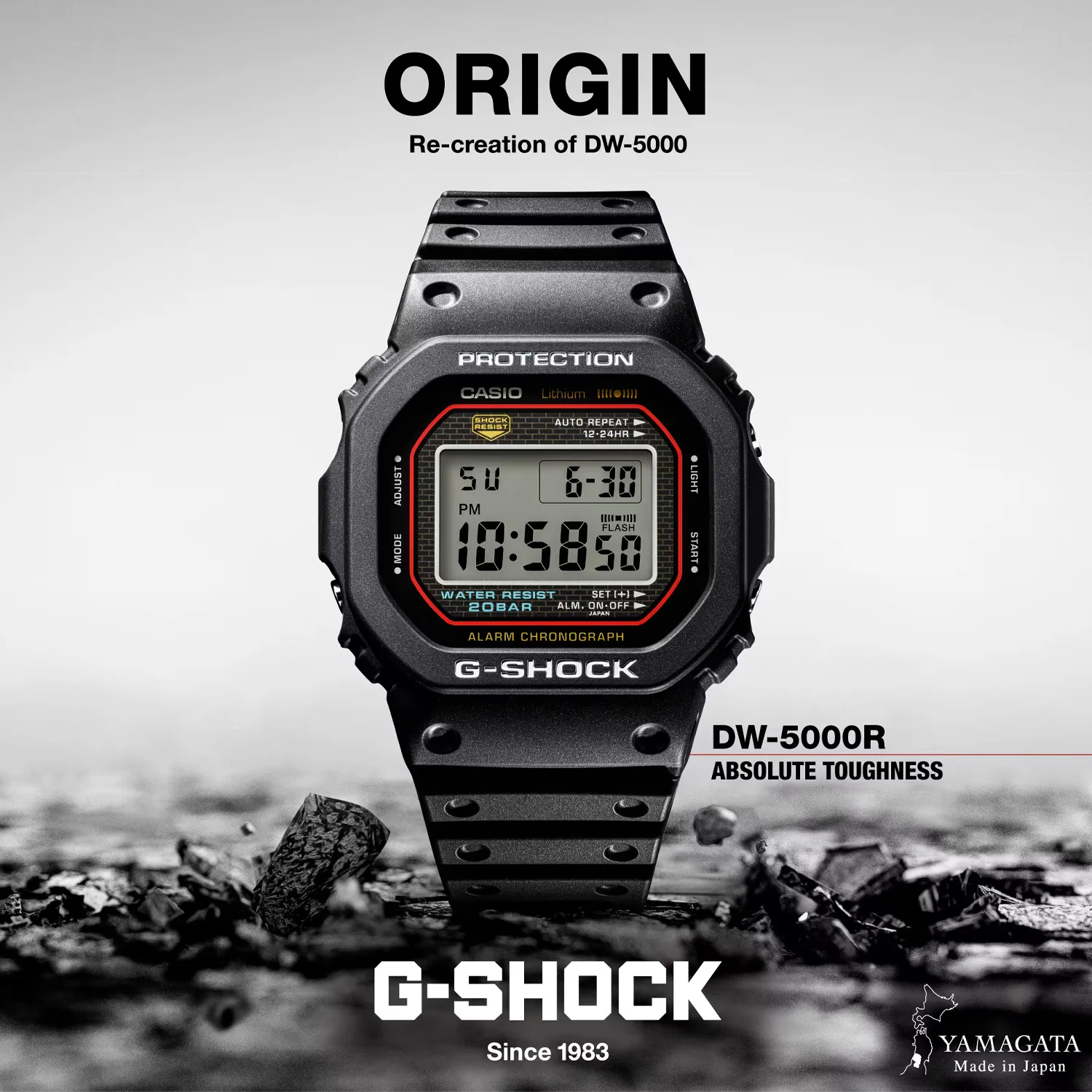 Casio - G-shock 5000 Series Original 40th Anniversary - DW5000R-1A - Image 2