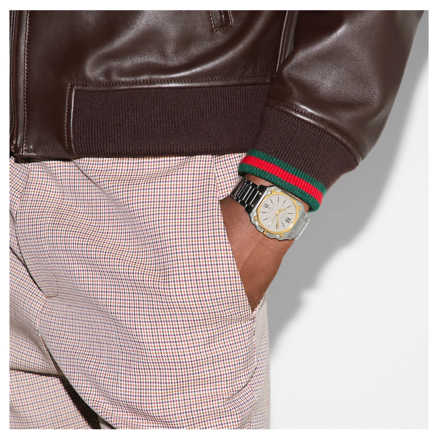 GUCCI G-Flat 36 mm Automatic Steel & 18k Gold Plating - YA166403 - Image 4