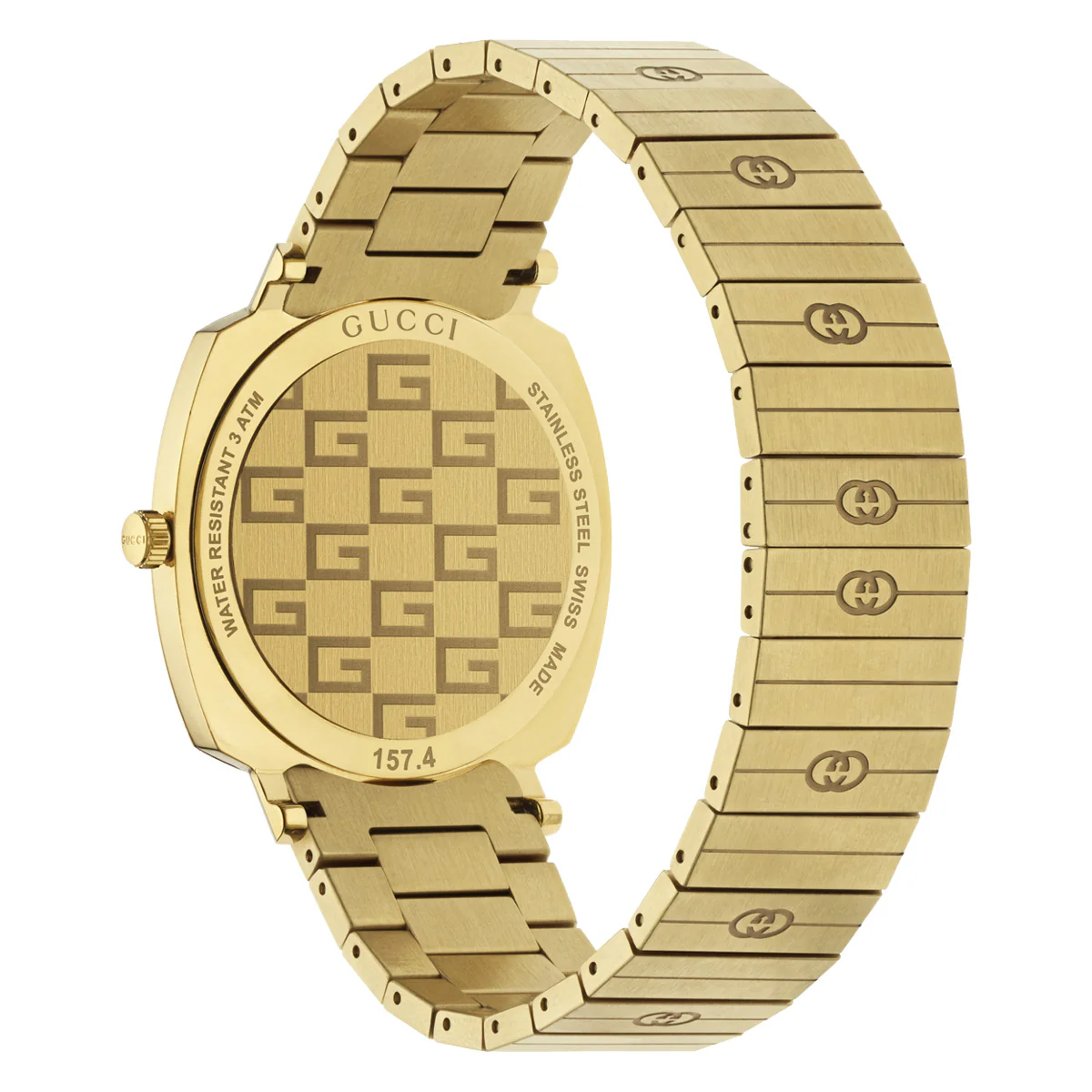 Gucci Grip M3 Minute Hour Date Windows PVD Yellow Gold Case - YA157409 - Image 2