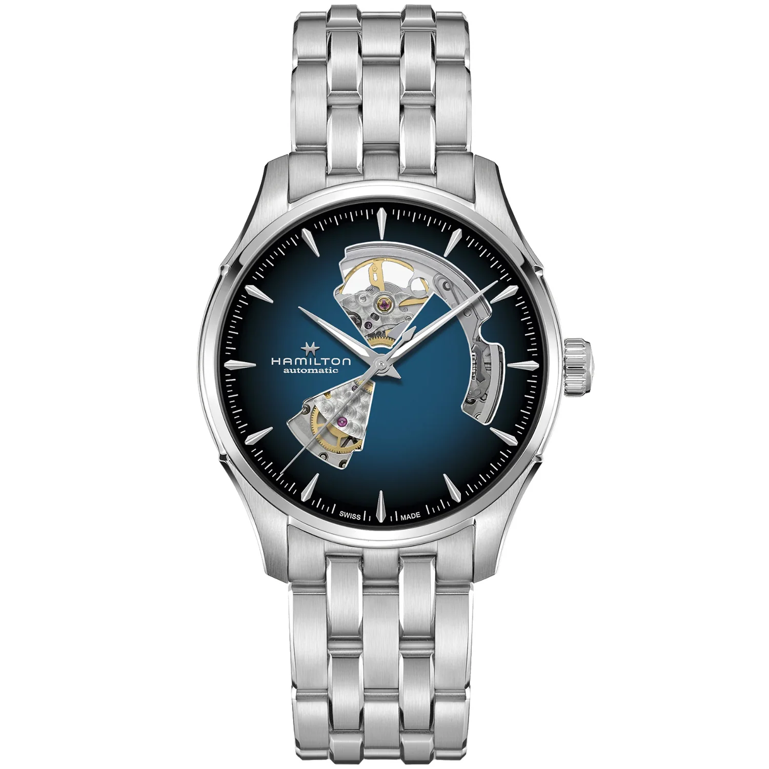 Hamilton - Jazzmaster 40 mm Open Heart Automatic Blue Dial - H32675140