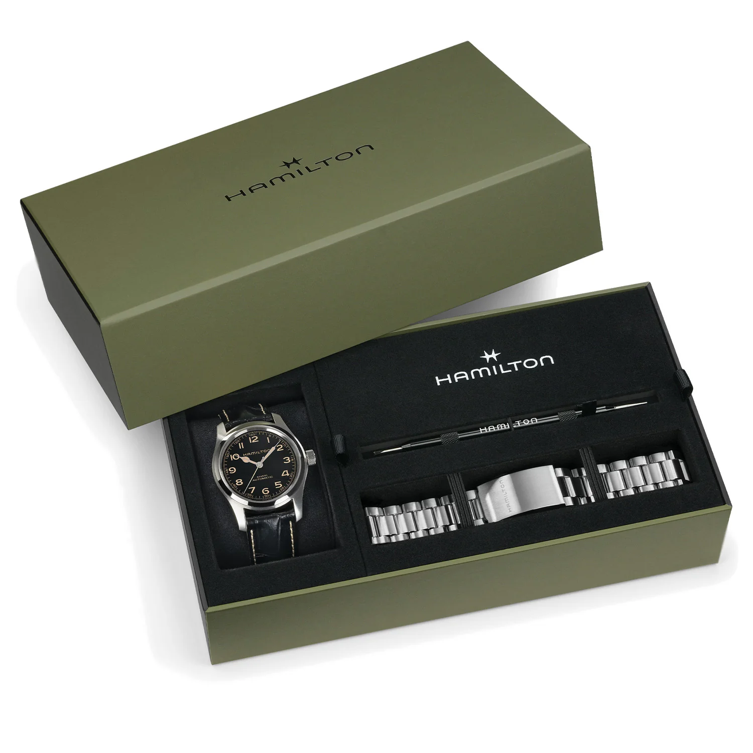 Hamilton - Khaki Field Murph 42 mm Automatic Bracelet Bundle - H70605732 - Image 2