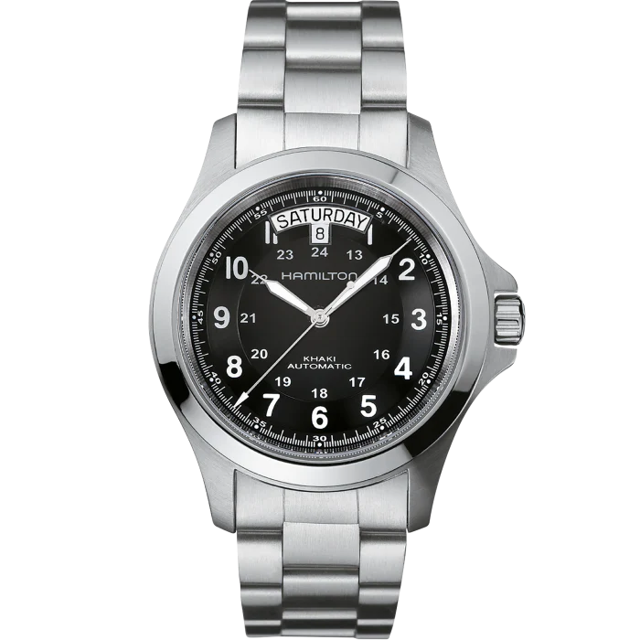 Hamilton - Khaki Field 40 mm King Automatic Stainless Bracelet Day Date - H64455133