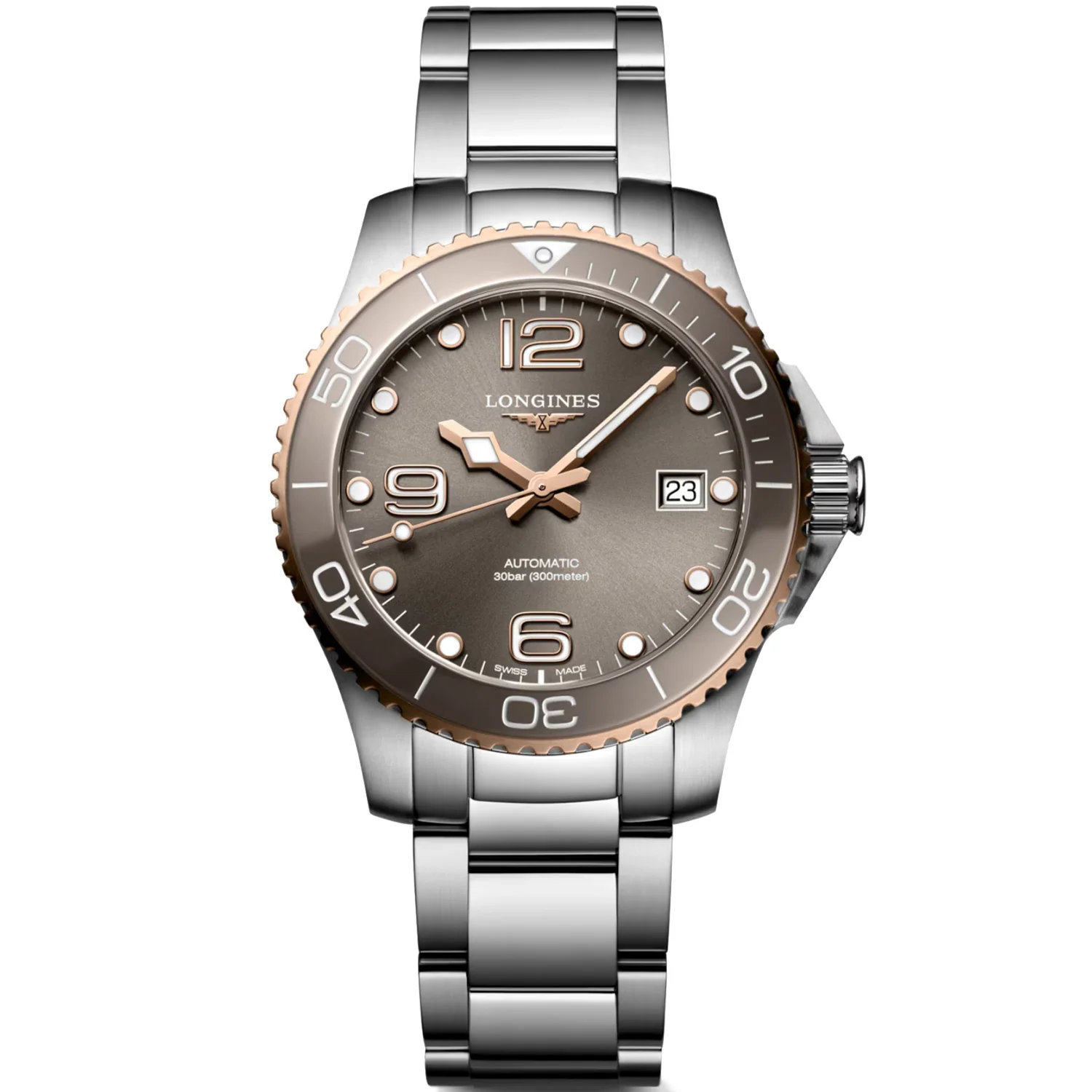 Longines - HydroConquest 39 mm Gray Dial Stainless Bracelet Automatic - L37803786
