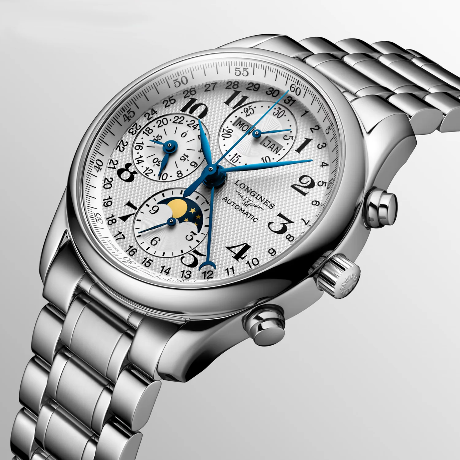 Longines - Master Collection 40 mm Moon-Phase Calendar Chronograph - L26734786 - Image 4