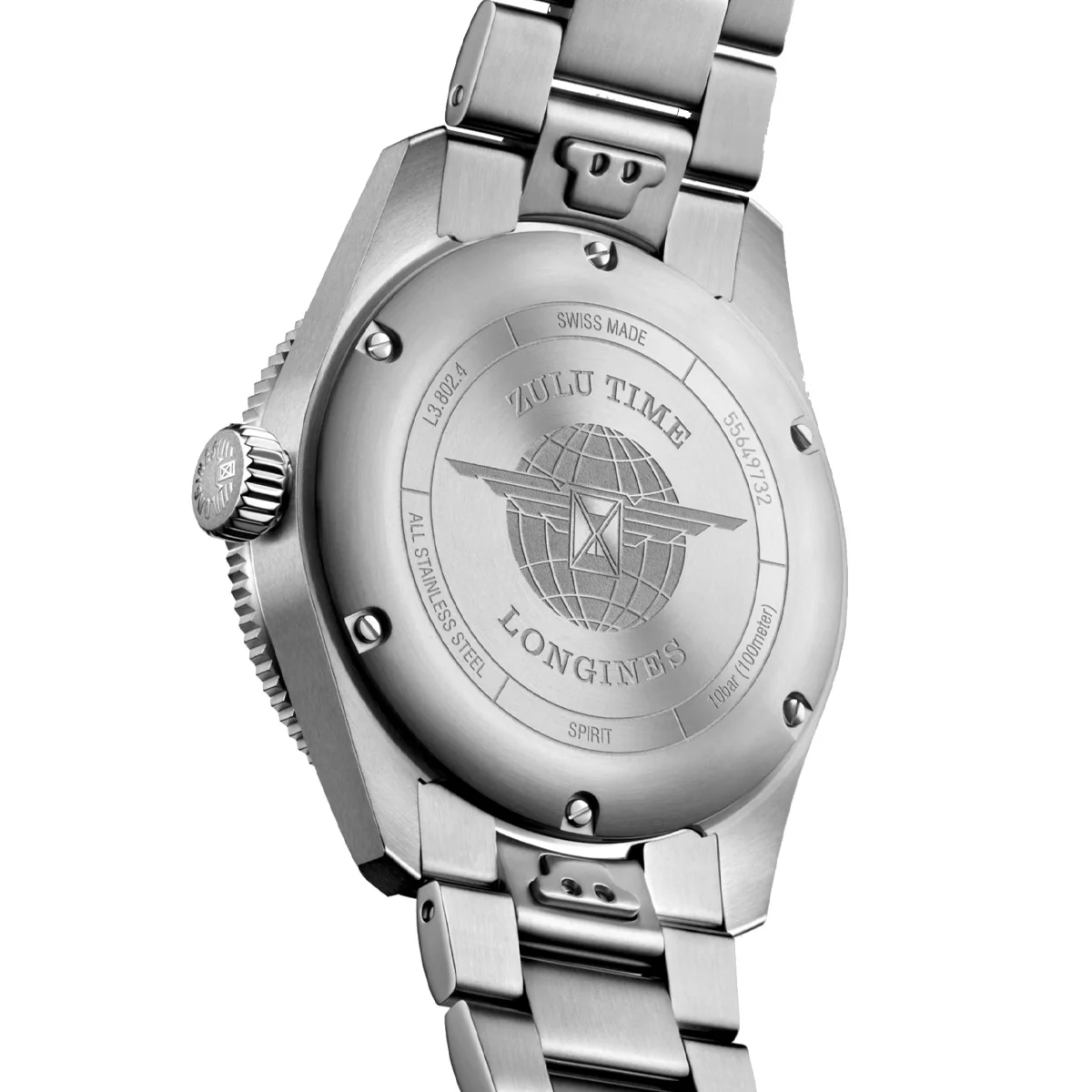 Longines - Spirit Zulu Time GMT 39 mm Blue Dial Bracelet - L38024936 - Image 2