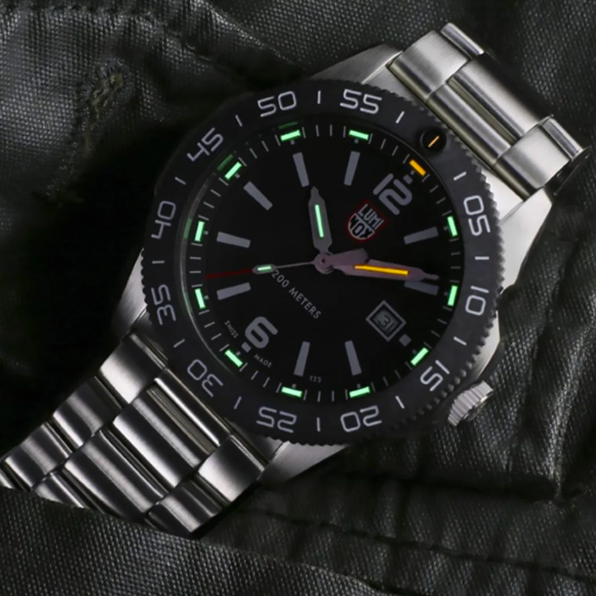 Luminox - Pacific Diver Stainless Steel Bracelet Black Dial 44 mm - XS.3122 - Image 5