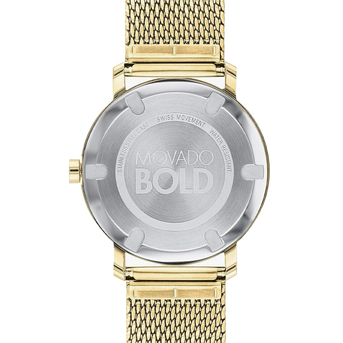 Movado - Bold 40 mm Yellow Gold Ion Plated Mesh Bracelet - 3600560 - Image 3