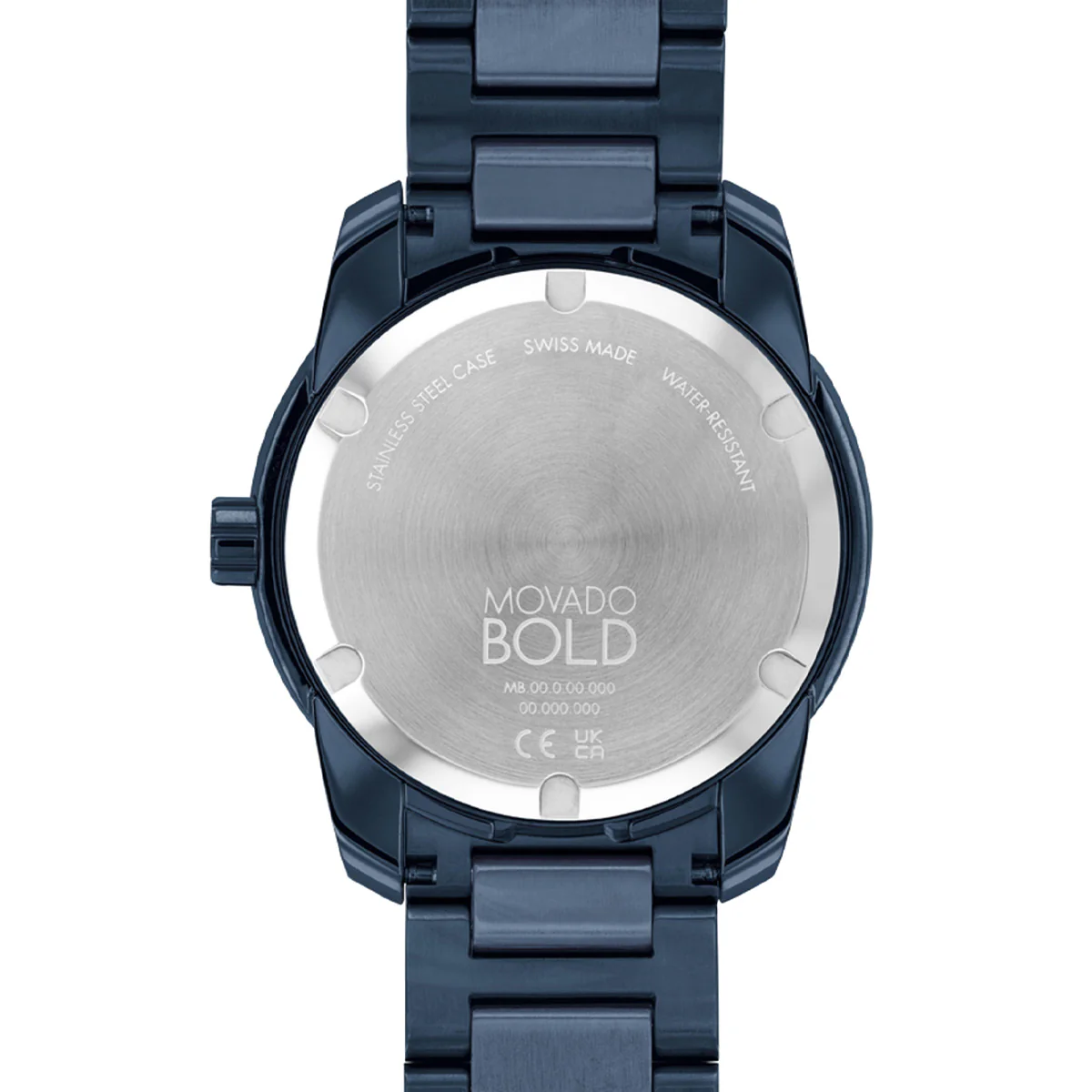Movado - Bold Verso 42 mm Blue Case Bracelet & Dial Date - 3600862 - Image 3