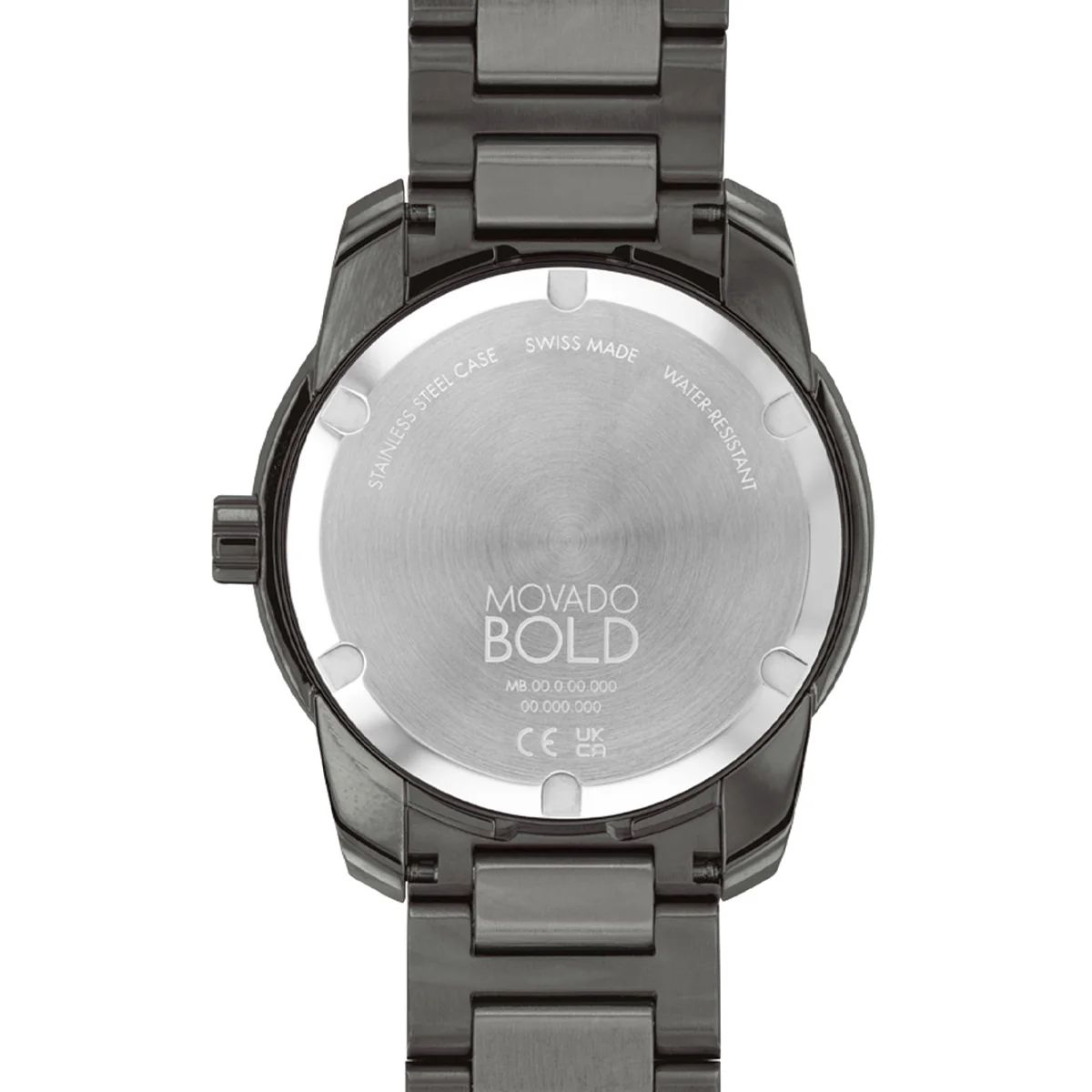 Movado - Bold Verso 42 mm Gunmetal Ion-Plated Case & Link Bracelet Date - 3600860 - Image 3