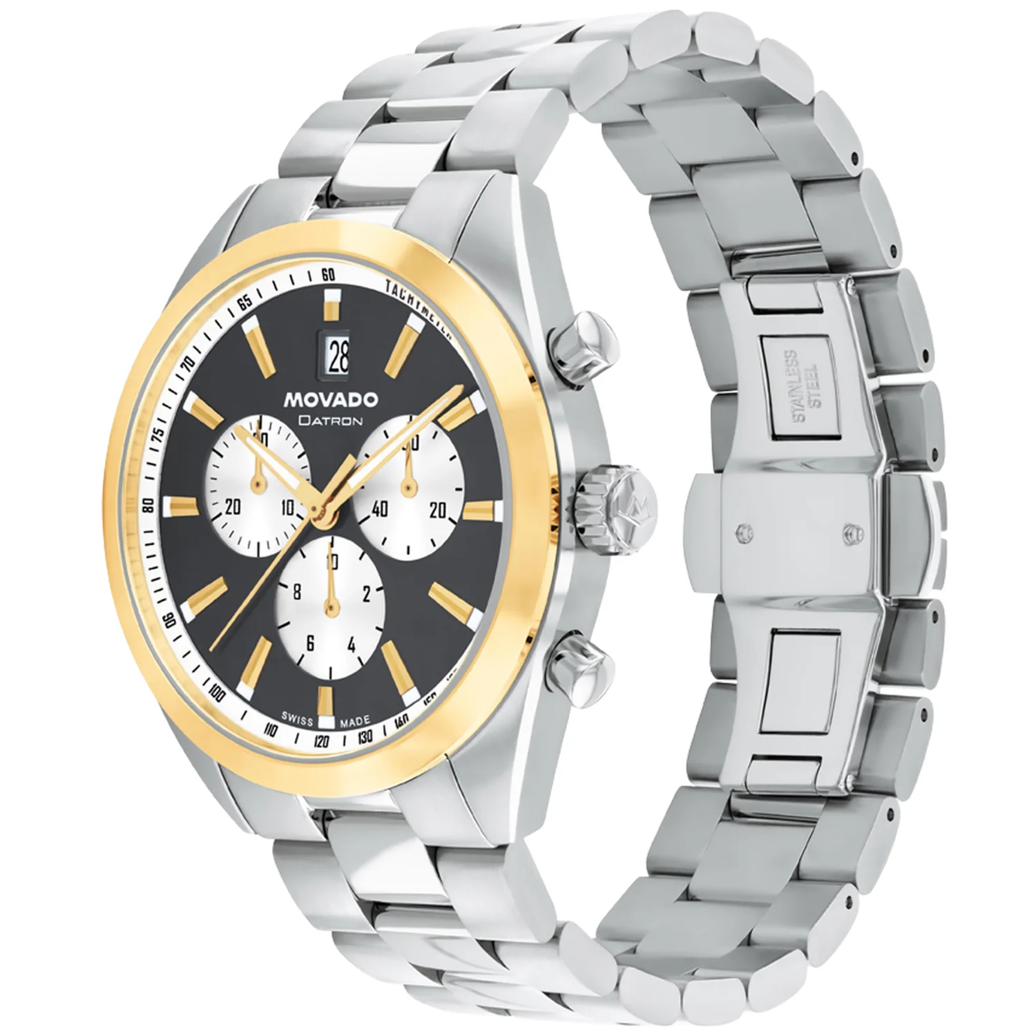Movado - Heritage Series Datron 41 mm Two Tone Chronograph - 3650224 - Image 2