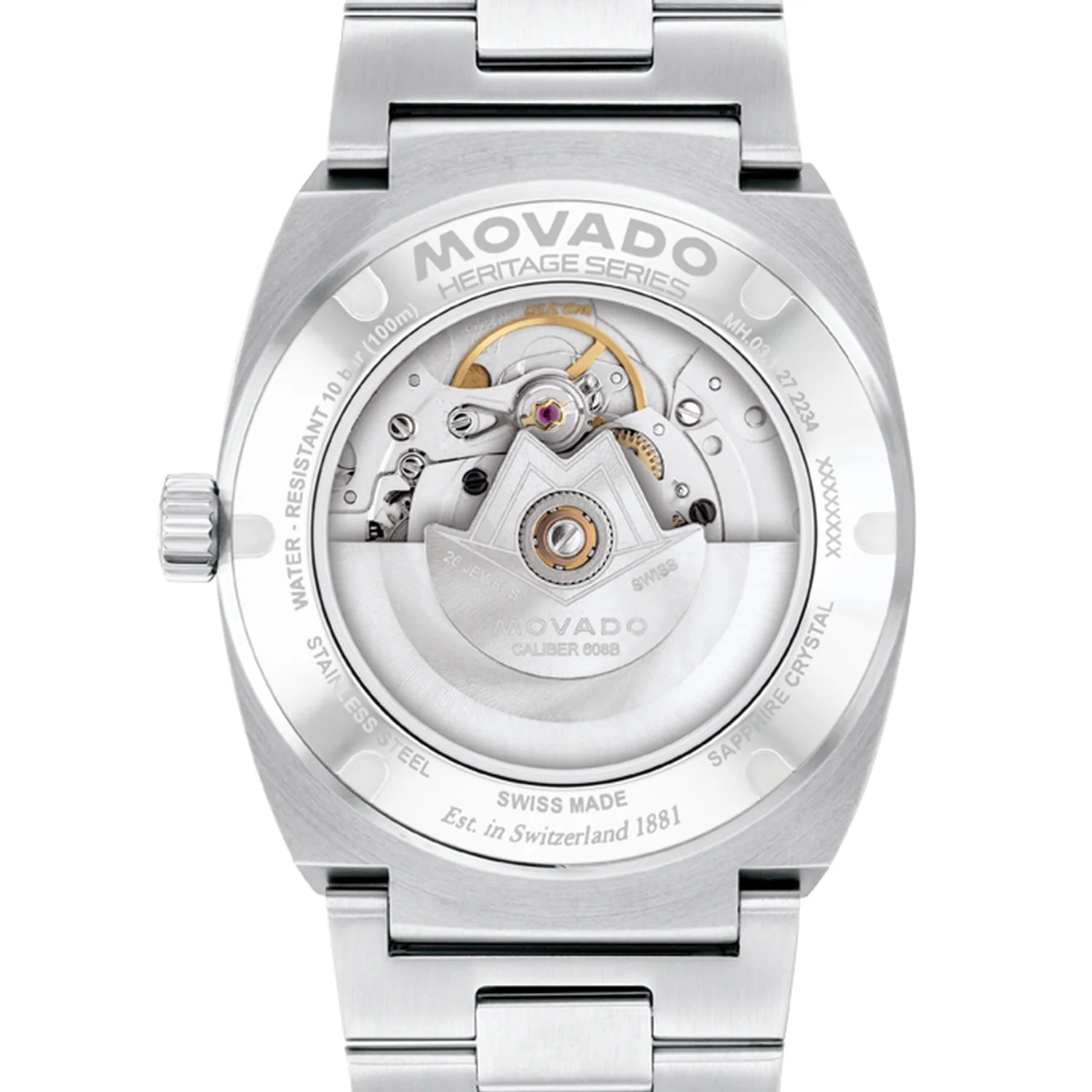 Movado - Heritage Series Ondoplan 39 mm Blue Dial Automatic - 3650242 - Image 3