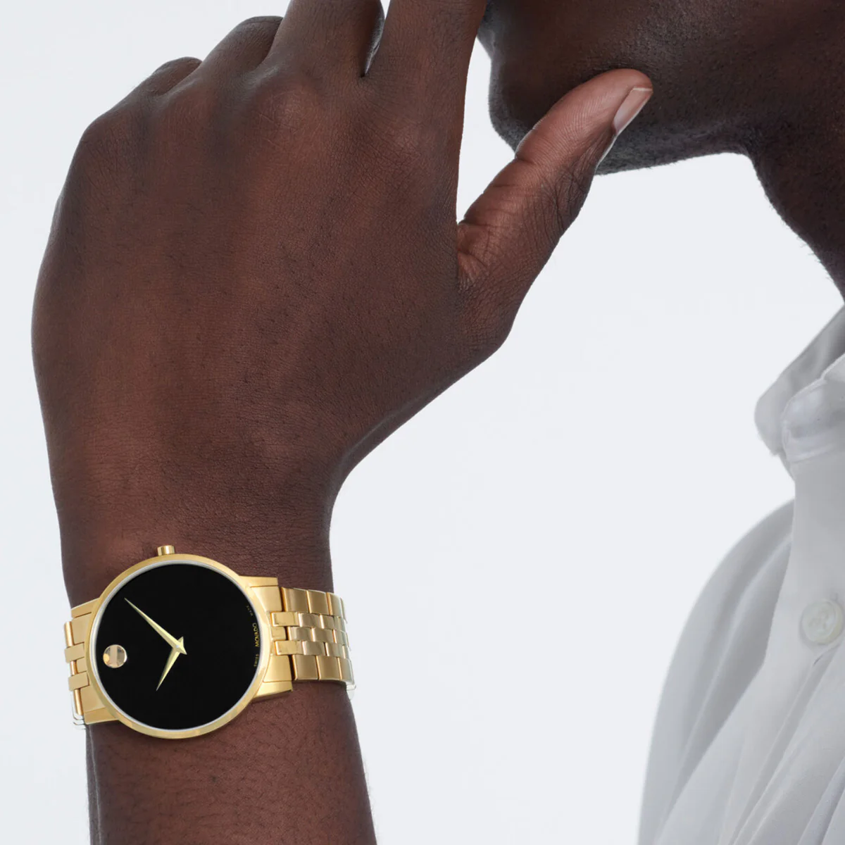 Movado - Museum Classic 40 mm Yellow Gold PVD Bracelet - 0607203 - Image 4
