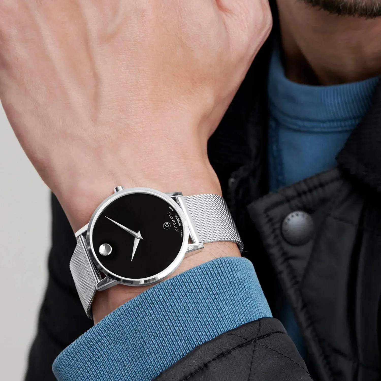 Movado - Museum Dial 40 mm Steel Automatic Date - 0607567 - Image 4