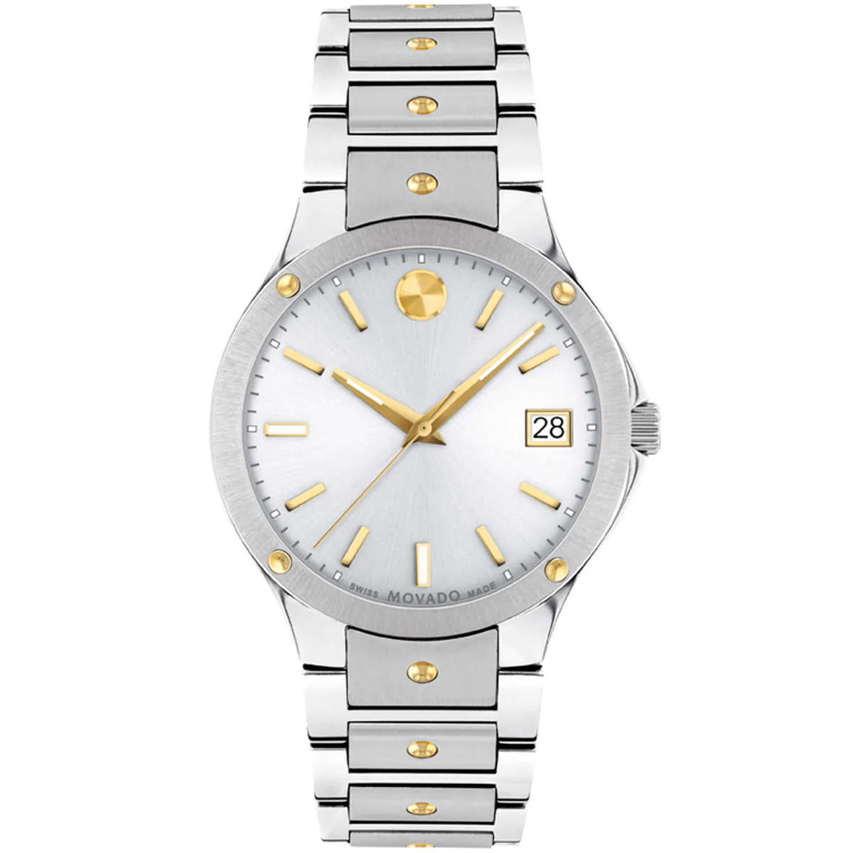 Movado - SE 32 mm Stainless Case & Bracelet Yellow Gold PVD Accents - 0607516