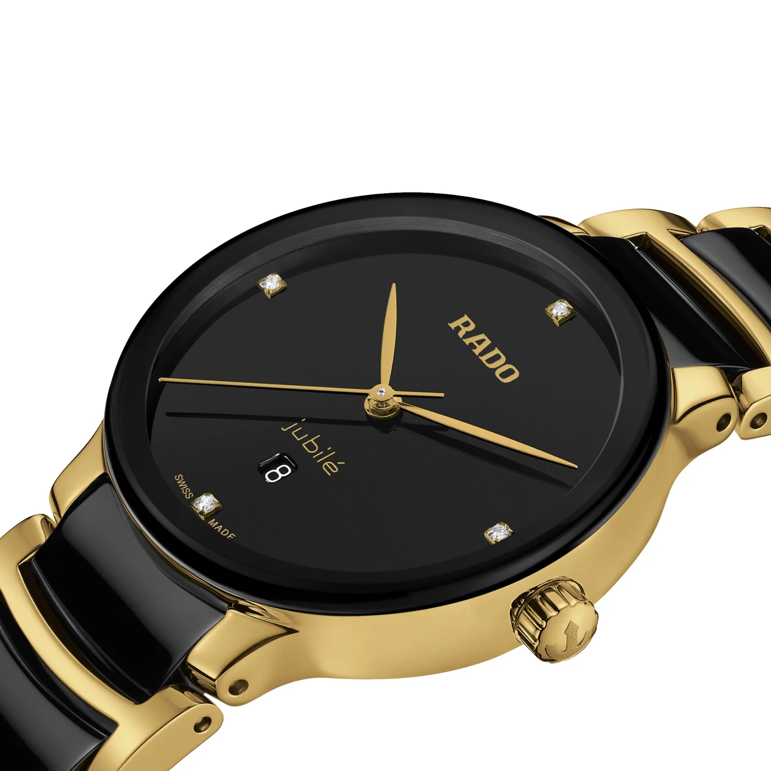 Rado - Centrix 30.5 mm Diamonds Ceramic Gold PVD - R30025712 - Image 2
