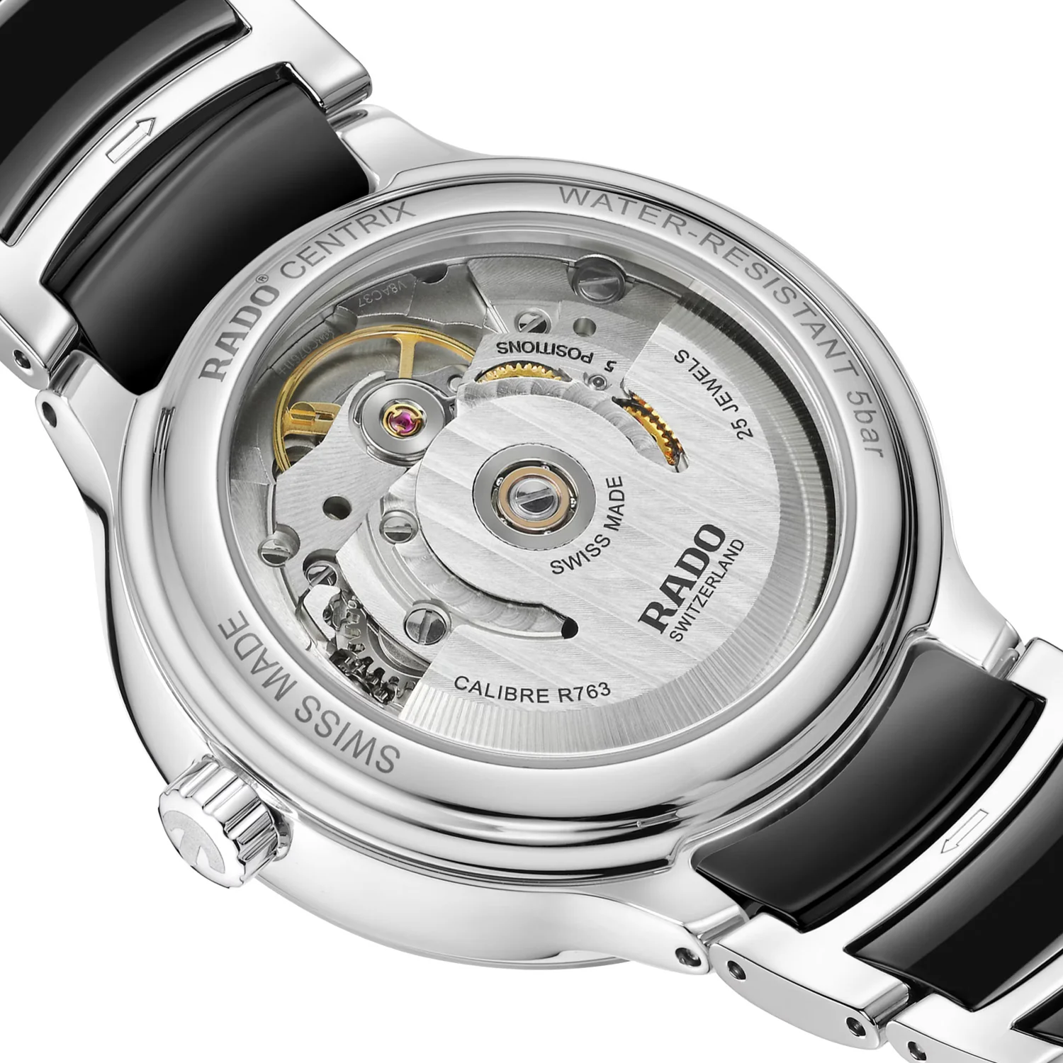 Rado - Centrix 35 mm Automatic Diamonds Ceramic - R30031742 - Image 3