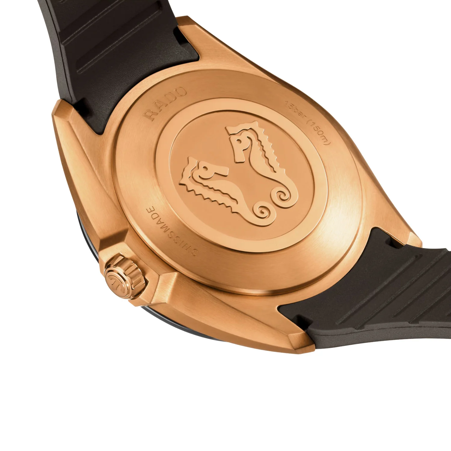 Rado - HyperChrome 41.5 mm Brown Sun-ray Dial Rubber Strap - R32281309 - Image 2