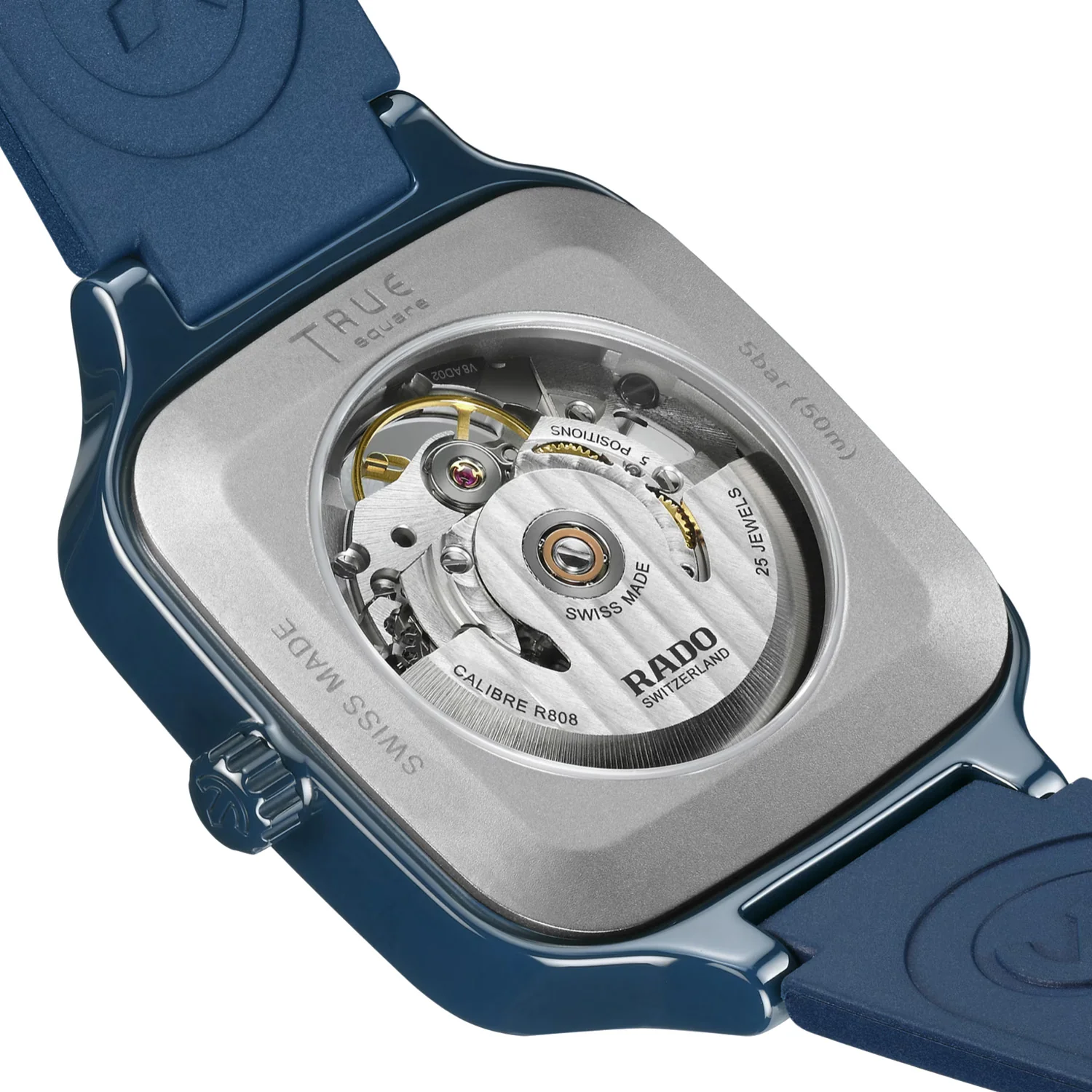 Rado - True Square 38 mm Automatic Skeleton Dial - R27178205 - Image 4