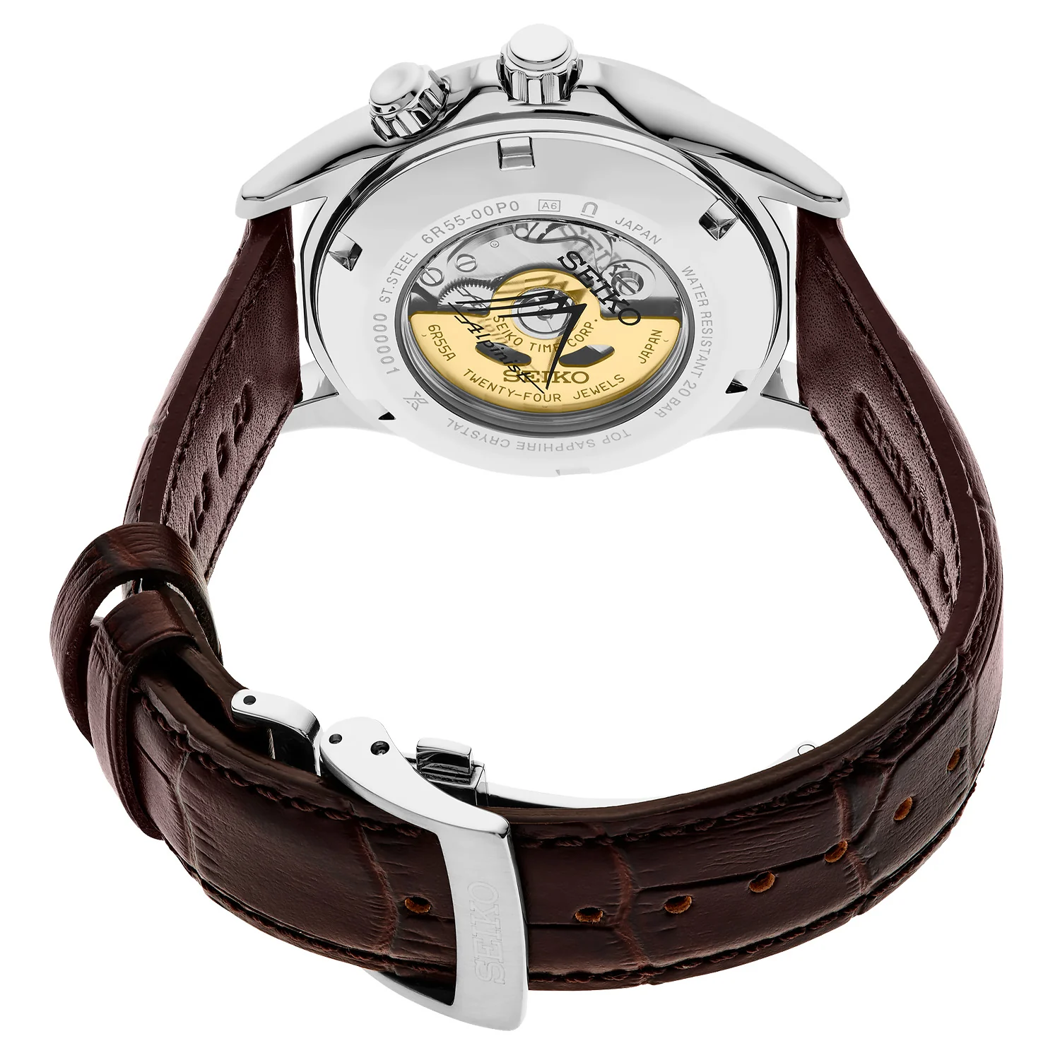 Seiko - Alpinist Green Compass Dial Leather Strap - SPB507 - Image 3