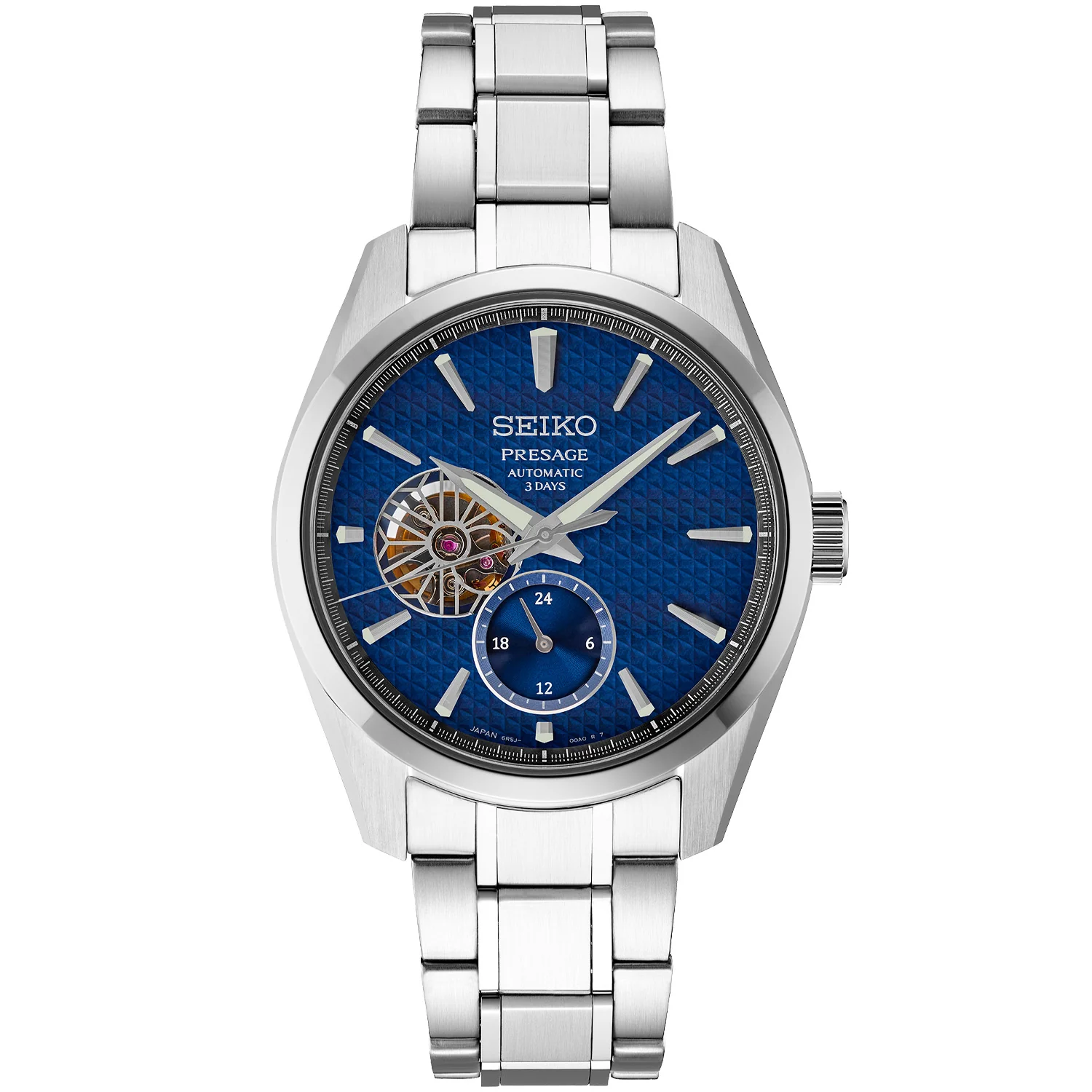 Seiko - Presage Sharp Edged Series Blue Hemp Motif Dial - SPB417