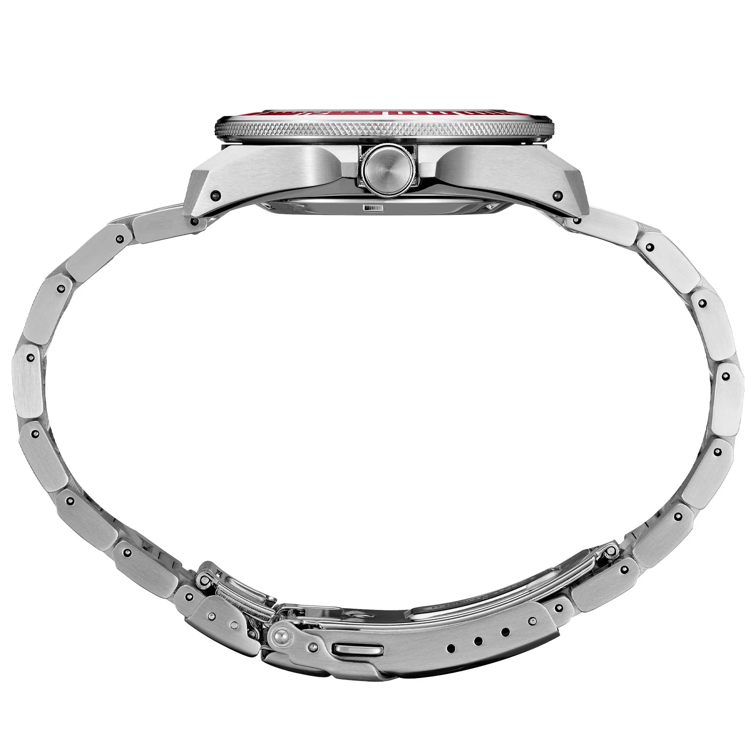 Seiko - Prospex "Samurai" Diver Red Dial Steel Bracelet - SRPL11 - Image 3