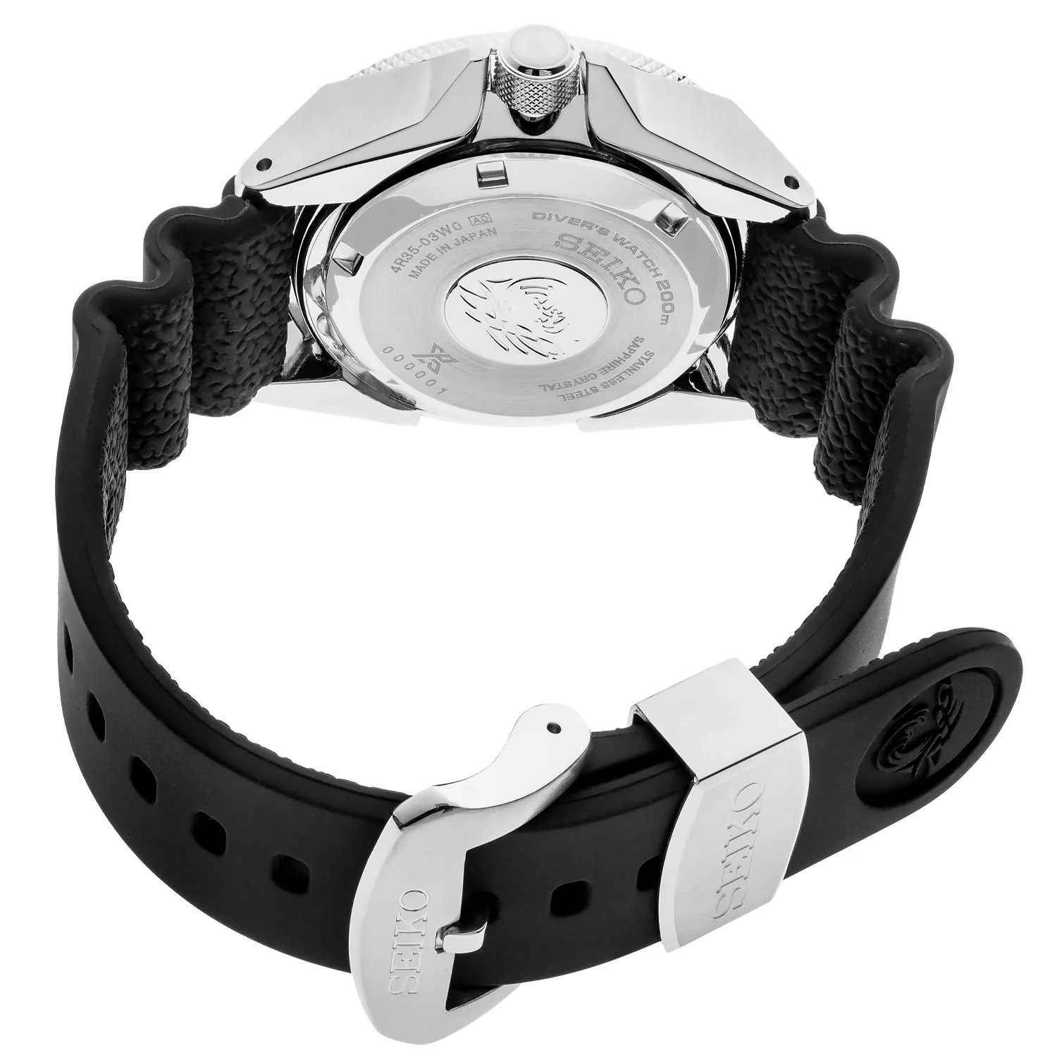 Seiko - Prospex "Samurai" Diver White Dial Rubber Strap - SRPE37 - Image 2