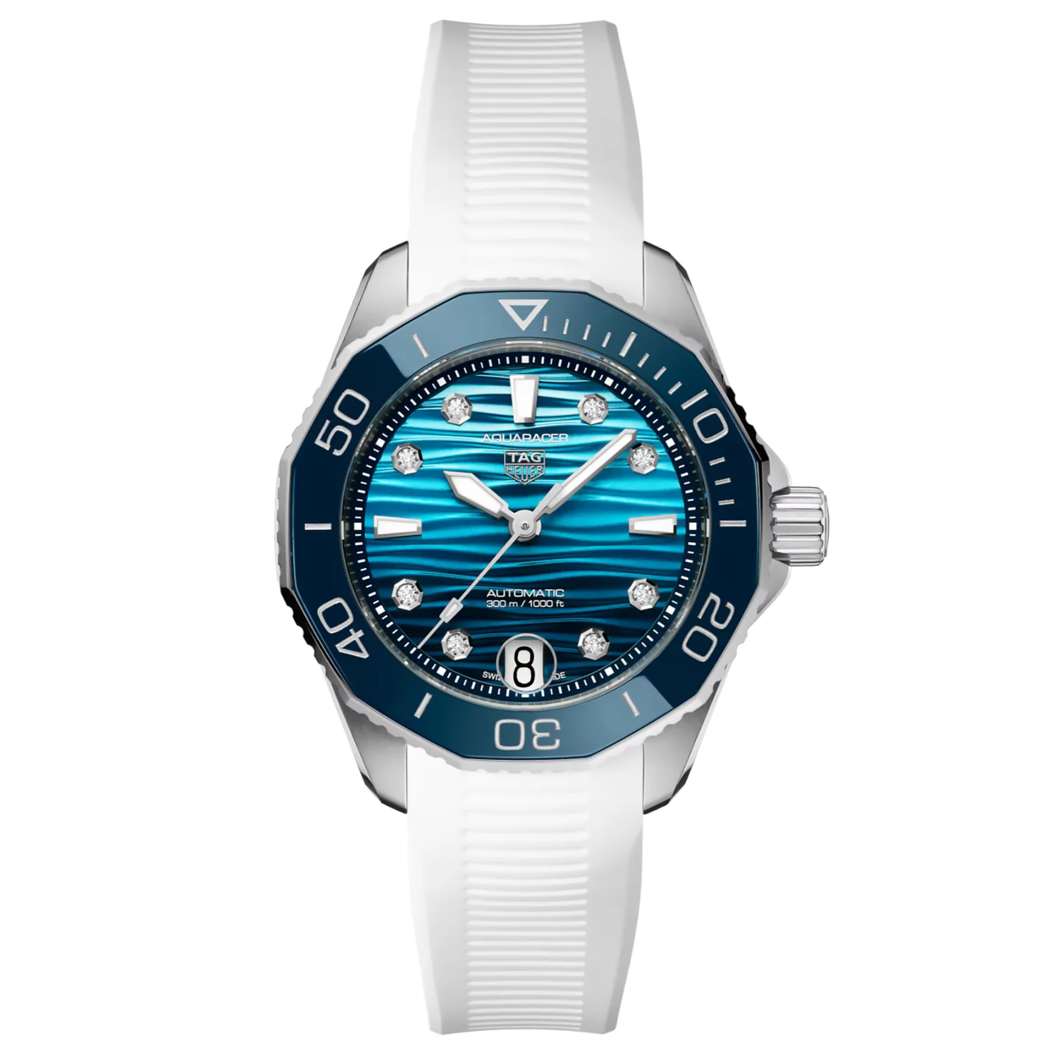 TAG Heuer - Aquaracer 36 mm Women's Professional 300 Blue Diamond Dial - WBP231N.FT6234