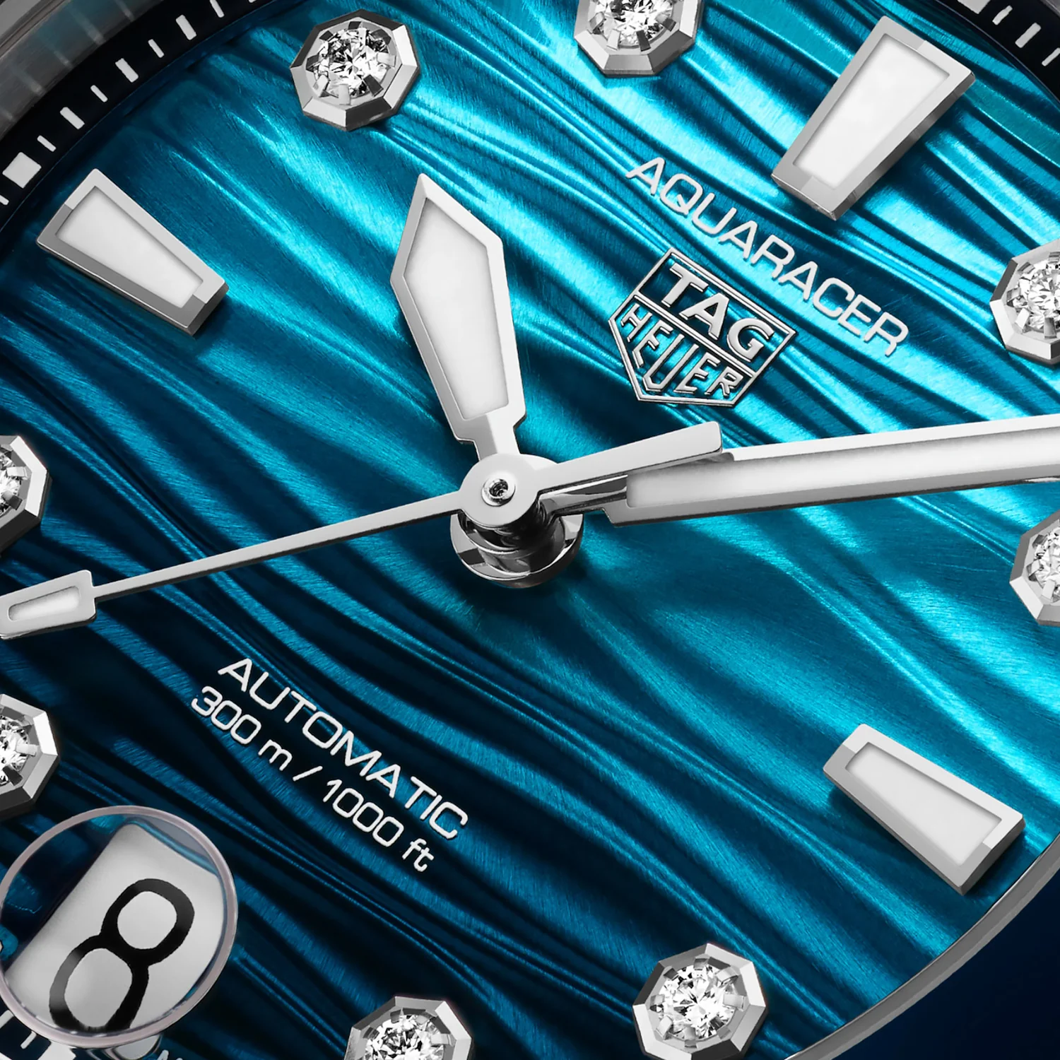 TAG Heuer - Aquaracer 36 mm Women's Professional 300 Blue Diamond Dial - WBP231N.FT6234 - Image 5