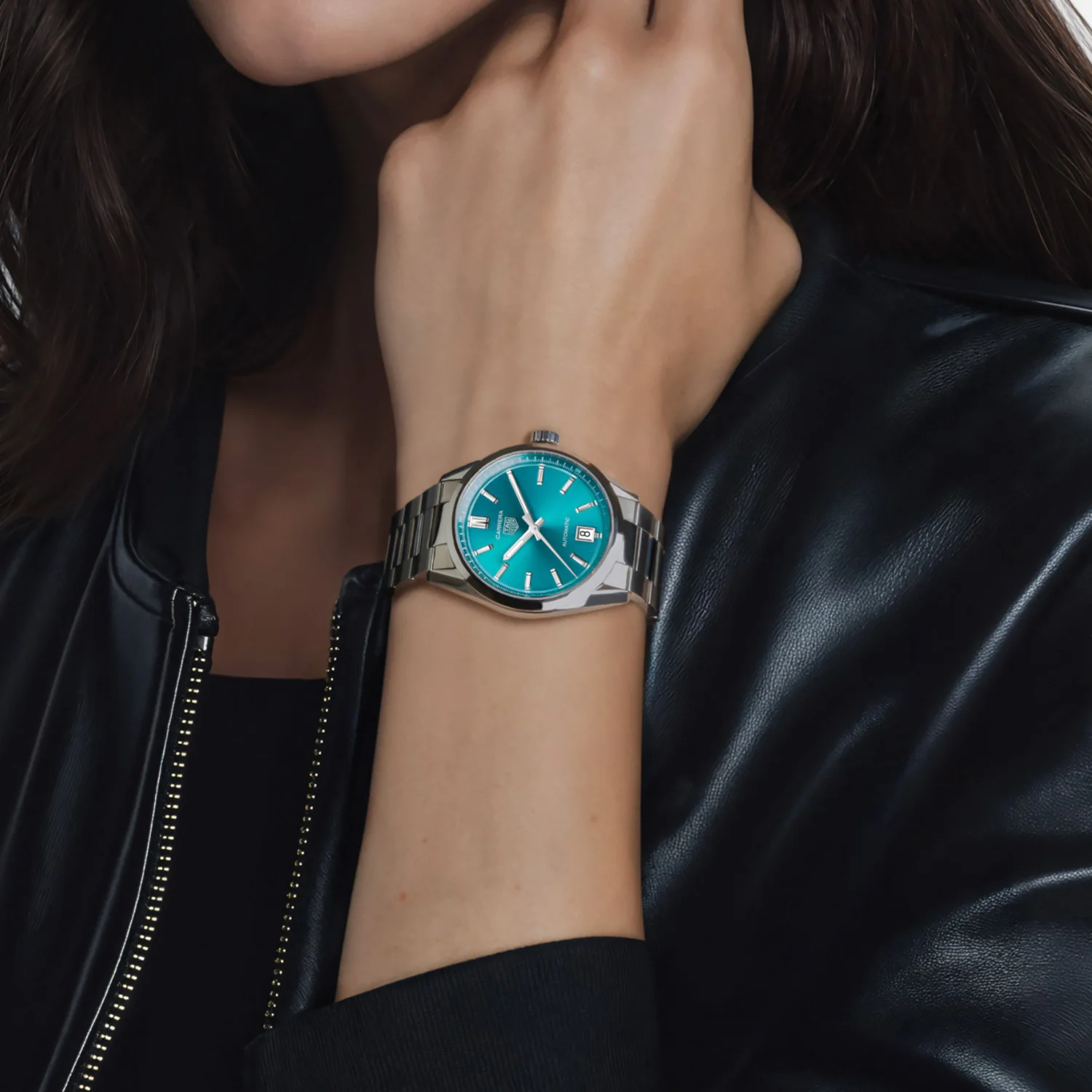 TAG Heuer - Carrera 36 mm Date Automatic turquoise blue Dial - WBN2316.BA0001 - Image 5