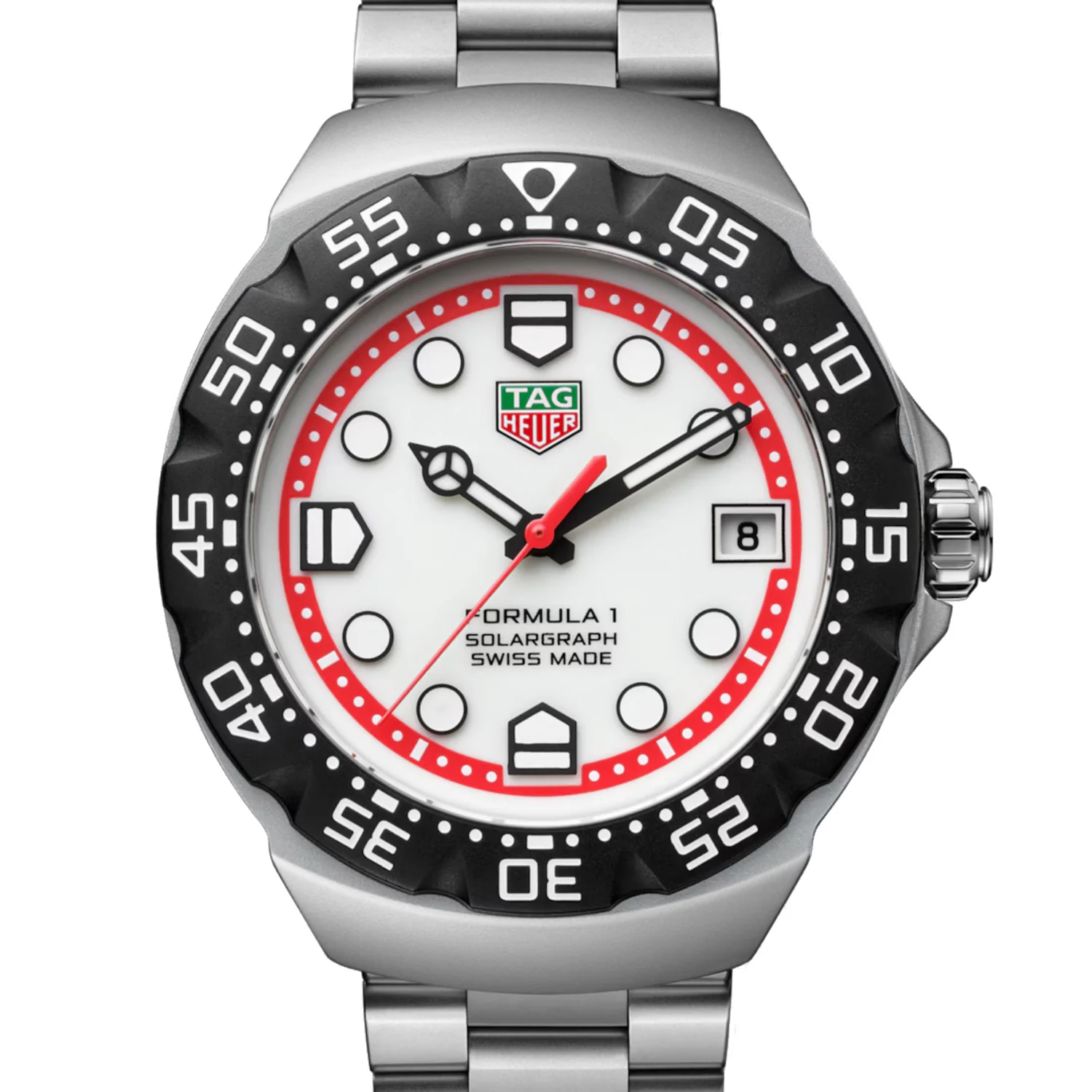 TAG Heuer - Formula 1 Solargraph 38 mm Opalin Dial Steel - WBY1111.BA0042 - Image 5