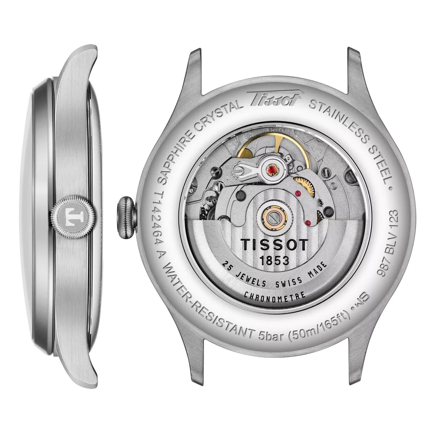 Tissot - Heritage 1938 Automatic COSC Chronometer Silver Dial - T1424641603200 - Image 3