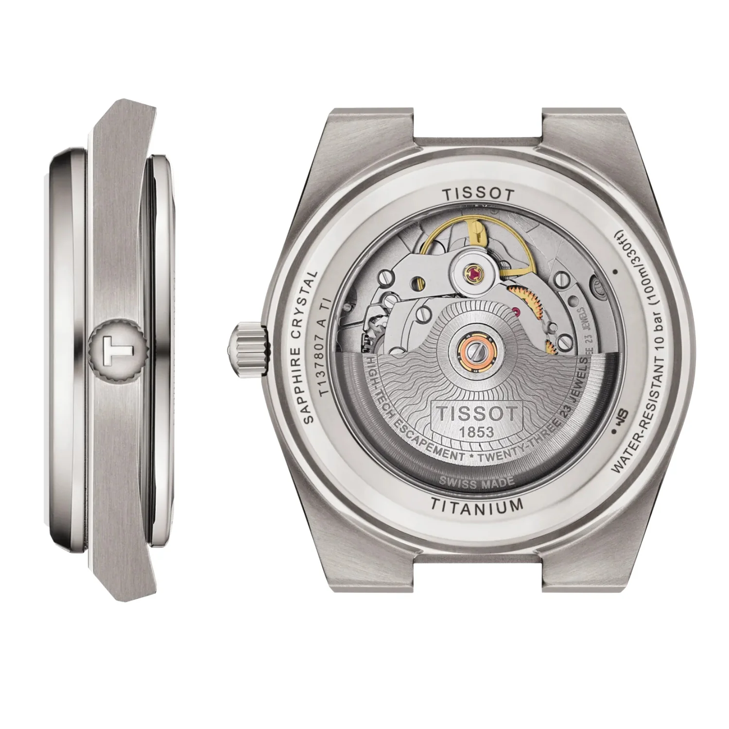 Tissot - PRX Titanium 38 mm Automatic Blue Dial - T1378074404100 - Image 2