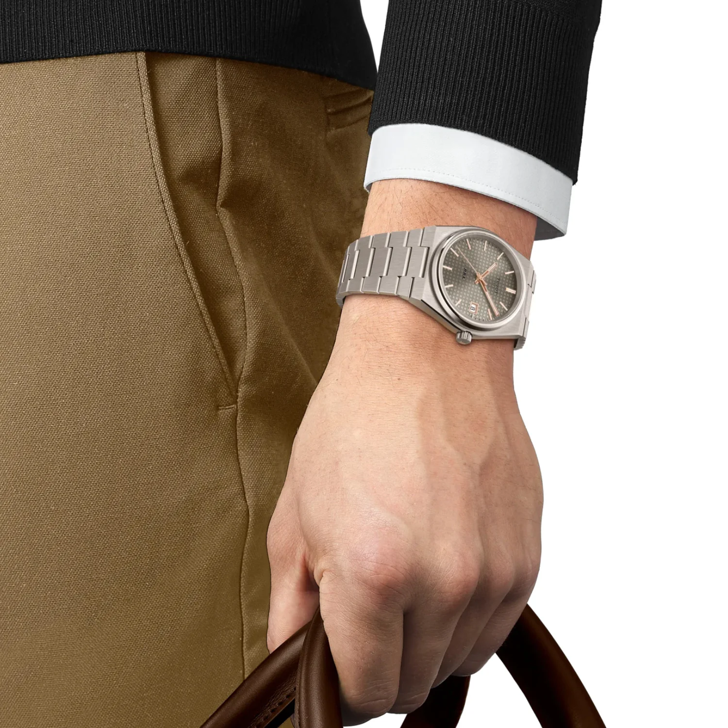 Tissot - PRX Titanium 38 mm Automatic Anthracite Dial  - T1378074406100 - Image 5