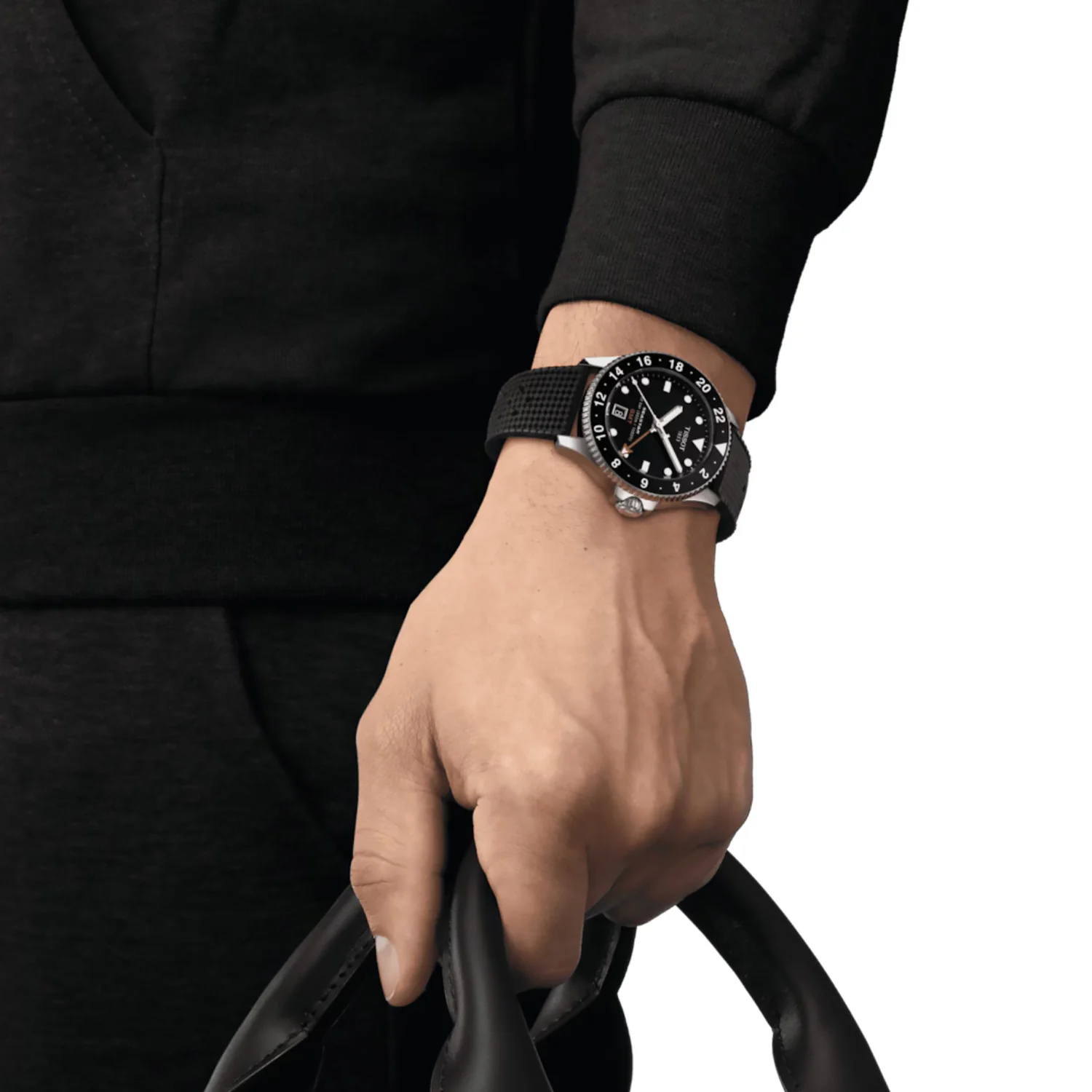 Tissot - Seastar 1000 GMT Quartz 40 mm Black Bezel - T1208521705100 - Image 4