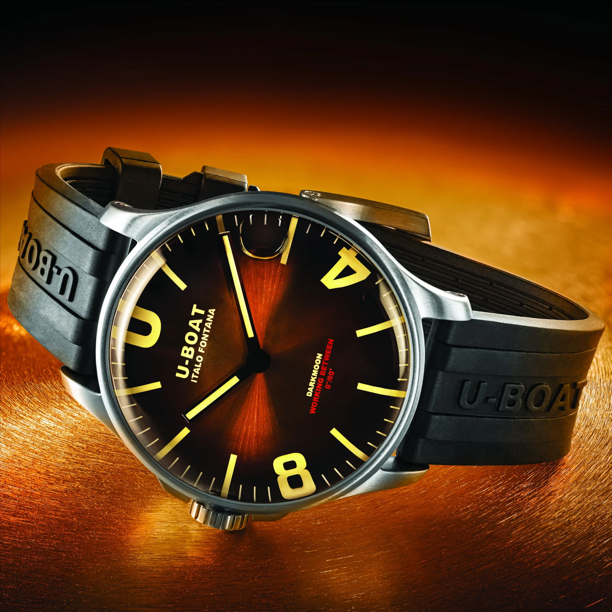 U-Boat - Darkmoon 44 mm Brown SS Soleil - 8703B - Image 3